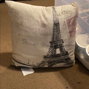 Paris/Eiffel tower decorative pillow